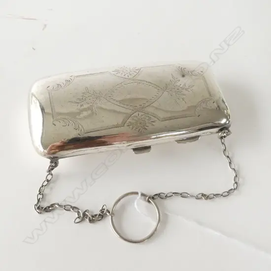 EDWARDIAN SILVER PLATE PURSE