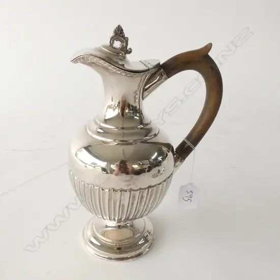EARLY 20TH C SILVER PLATE WINE CARAFFE