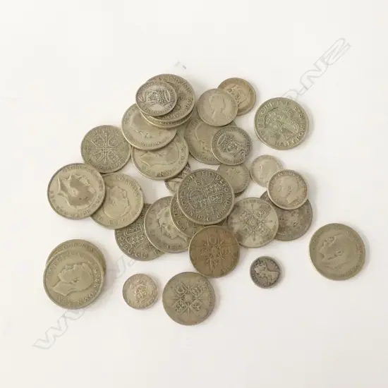BAG OF ASSORT. SILVER COINS 