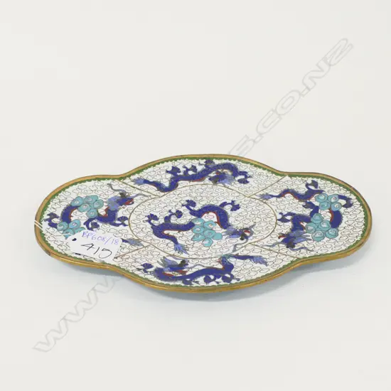 CLOISONNE TRAY L. 240MM