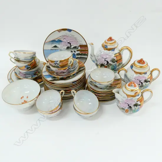 LARGE SATSUMA TEA SERVICE