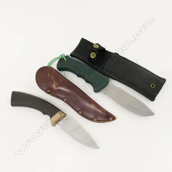 TWO HUNTING KNIVES