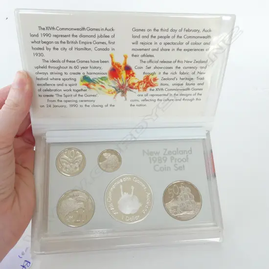 NZ 1989 PROOF COIN SET 