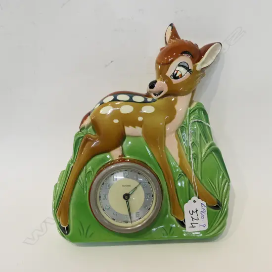 'WALT DISNEY PRODUCTION' BAMBY CHINA CLOCK...