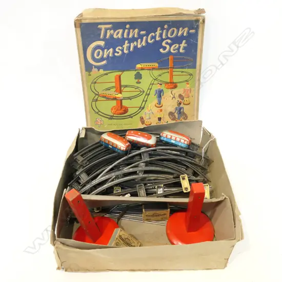 VINTAGE 'TRAIN CONSTRUCTION SET' BOXED...