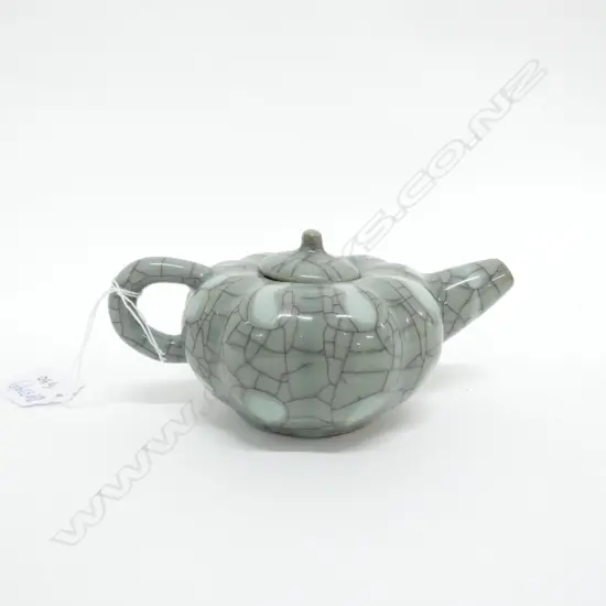 ORIENTAL GRACKLE GLAZE TEAPOT H 70 MM