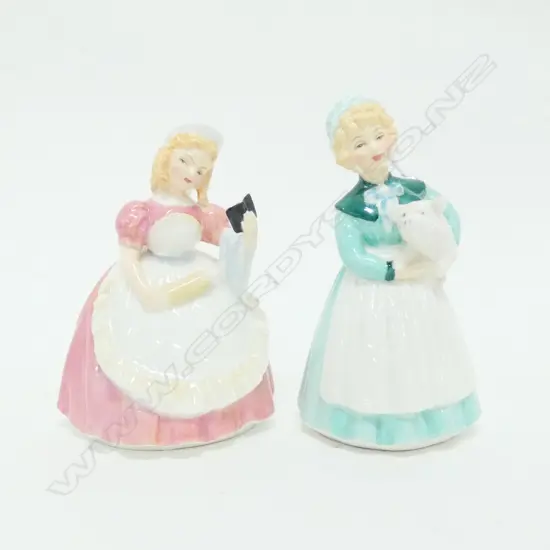 2 ROYAL DOULTON FIGURES COOKIE +STAYED AT HOME  H 110 MM