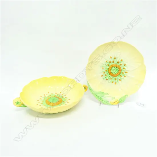 CARLTONWARE PLATE & BOWL 