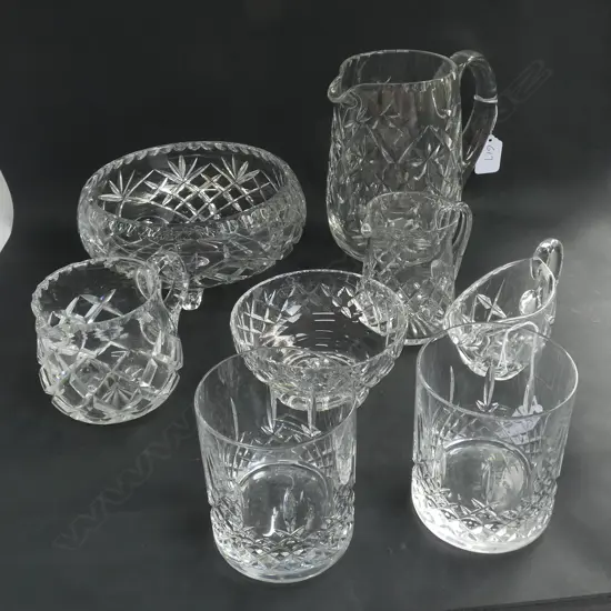 8 PCES CRYSAL INCL. PR TUMBLERS 