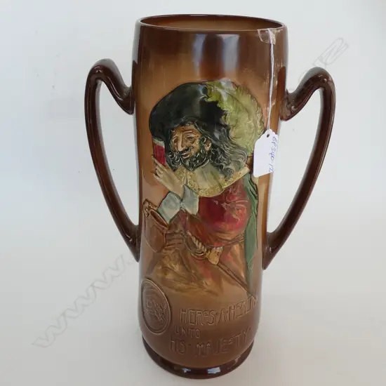 R/DOULTON LOVING CUP NOKE QUEENSWARE TOASTING A.F