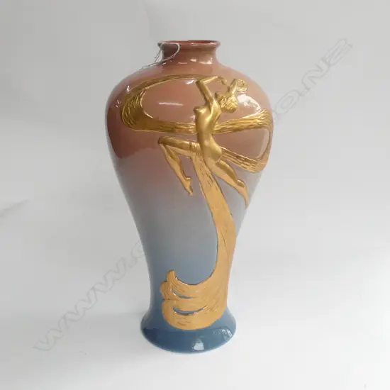 NAPIER ART DECO PORCELAIN VASE, 305MM