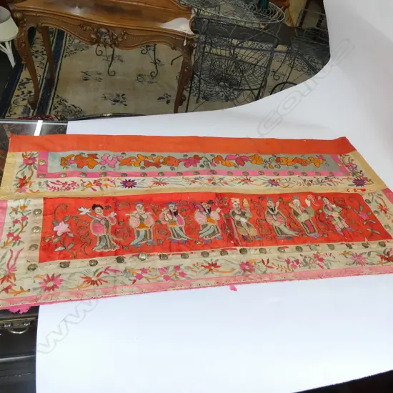 OLD CHINESE CLOTH WALL HANGING