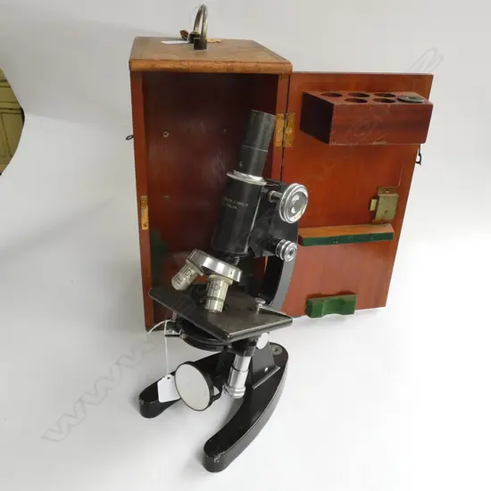 VINTAGE COOKE, TROUGHTON & SIMMS CASED MICROSCOPE