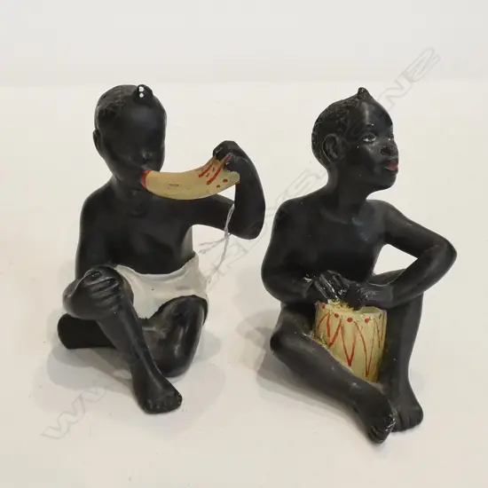 DURON PAIR OF CHALKWARE FIGUREDS, 6011 & 6013