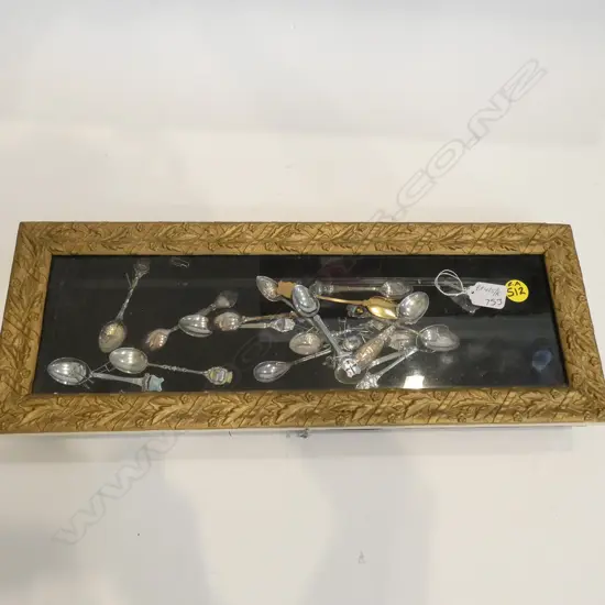 LOT ASST TEASPOONS + DISPLAY