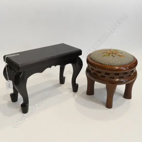 2 SMALL STOOLS