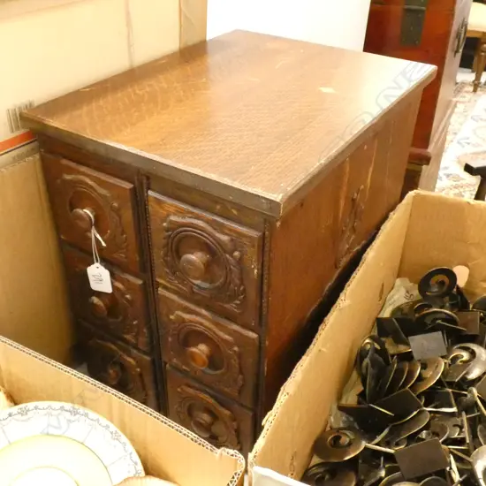 SMALL VINTAGE CHEST WITH 6 DRAWERS H. 360MM
