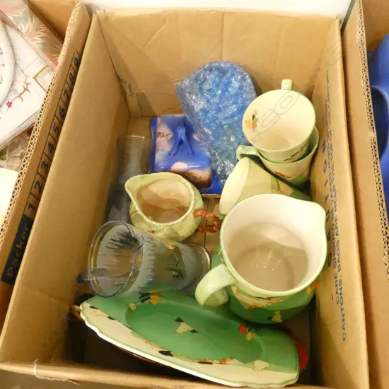 LOT ASST LOSOL WARE/CARLTON/GLASS WARE ETC