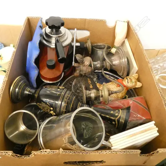 BOX LOT EP, COFFEE MAKER, TILES ETC