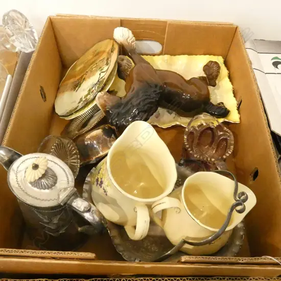 LOT ASST CHINA/BESWICK/JUG/EP WARE ETC