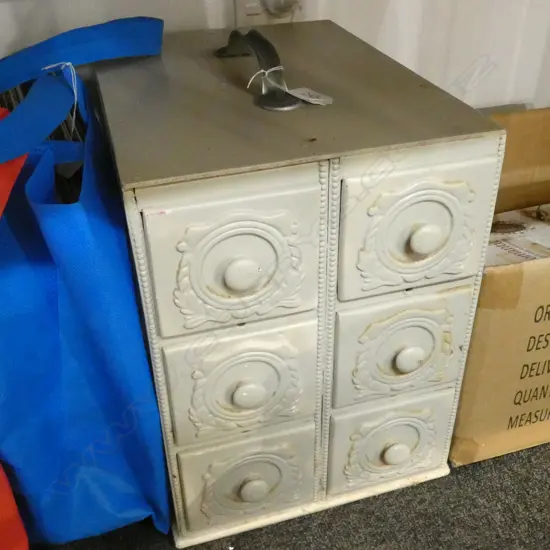SMALL VINTAGE CHEST WITH 6 DRAWERS H. 355MM