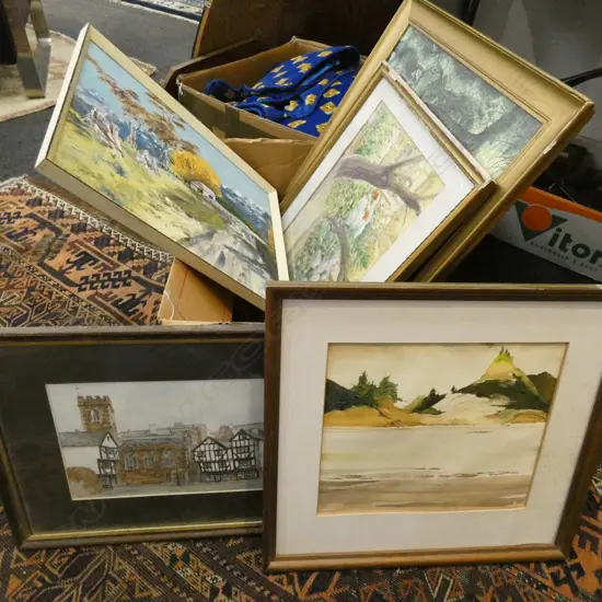 BOX PRINTS & WATERCOLOURS