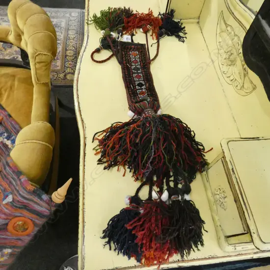 AFGHAN GSR 03/63 BALUCH ANIMAL NECK WOVEN DECORATION