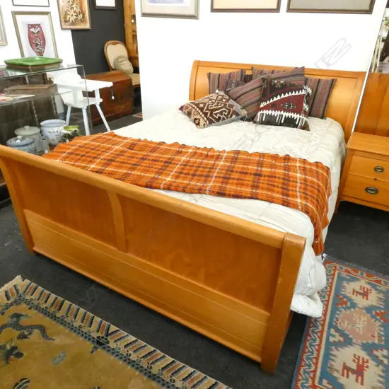 ROSE & HEATHER BED WITH DRAWERS UNDER AND MATTRESS L. 2000MM X 1500MM