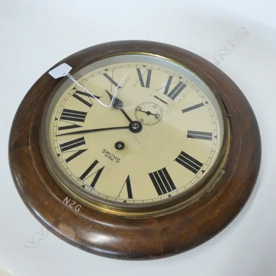 NZ GOVT POST OFFICE CLOCK SMITHS ENGLAND 290MM DIA
