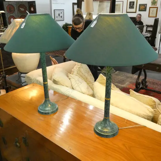 PR GREEN METAL LAMPS H. 670MM