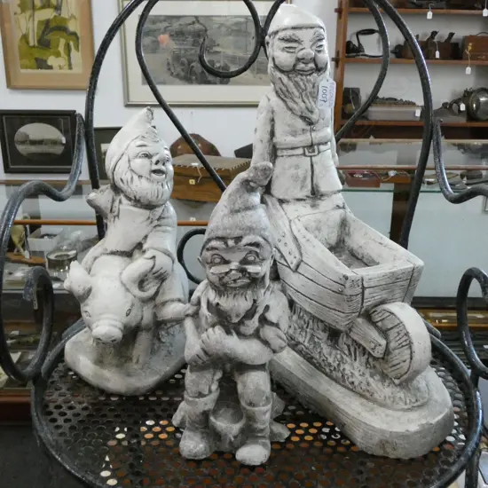 3 GARDEN GNOMES 2 AF H. 420MM