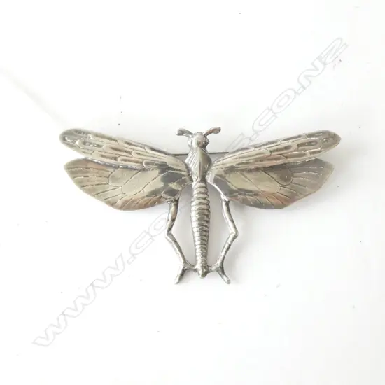SILVER DRAGONFLY BROOCH