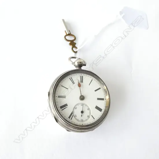 STG OPEN FACE POCKETWATCH B'HAM 1886 