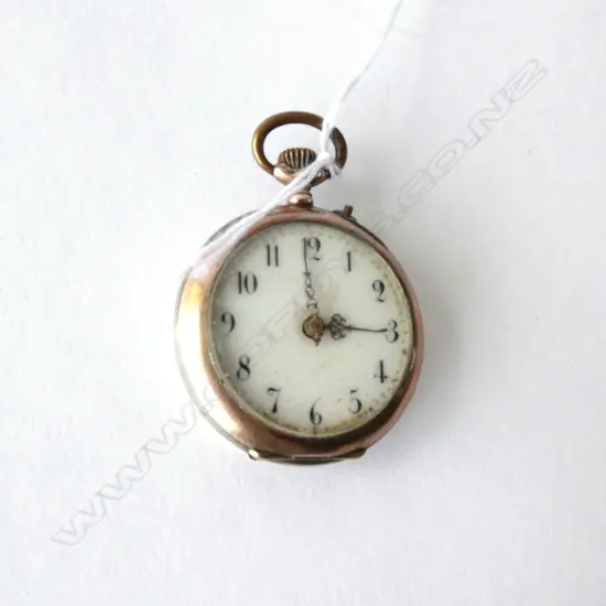 LADIES FRENCH 800 SILVER POCKETWATCH C. 1890
