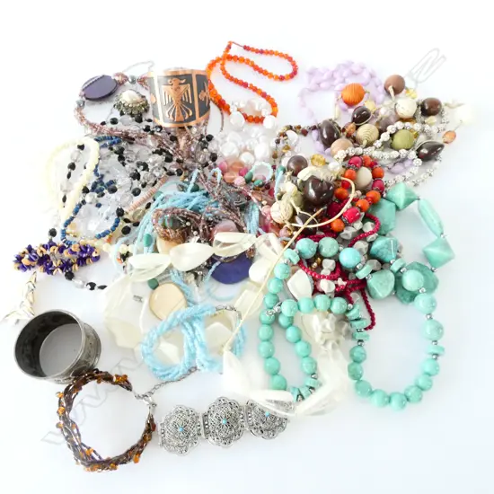 COLLECTION OF COSTUME JEWELRY ETC