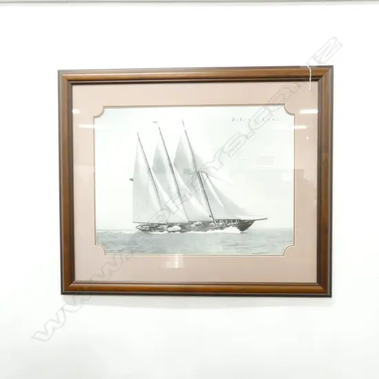 LARGE PRINT OF A YACHT  'BEKEN OF COWES' 1100 X 920MM