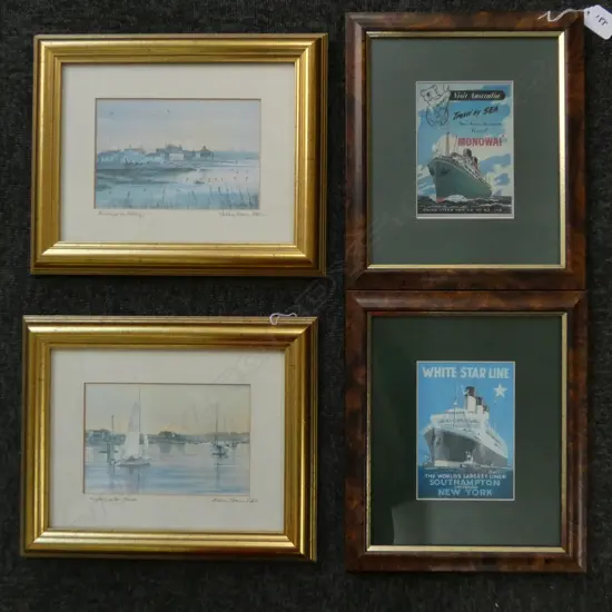 4 PRINTS 2 SIGNED SALLY HAMILTON 280 X 240MM