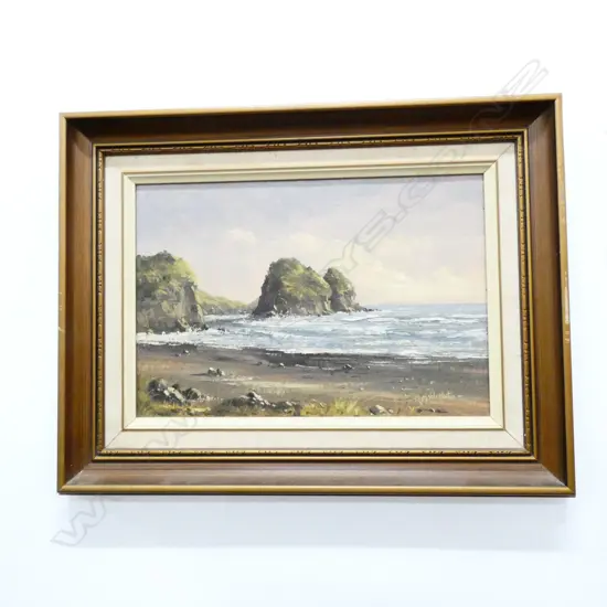 JOHN HORTON 'PIHA' OIL ON CANVAS 450 X 350MM