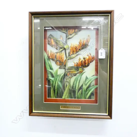 J NEAL 3D ART WORK SILVER EYE ON  FLAX H 405 MM