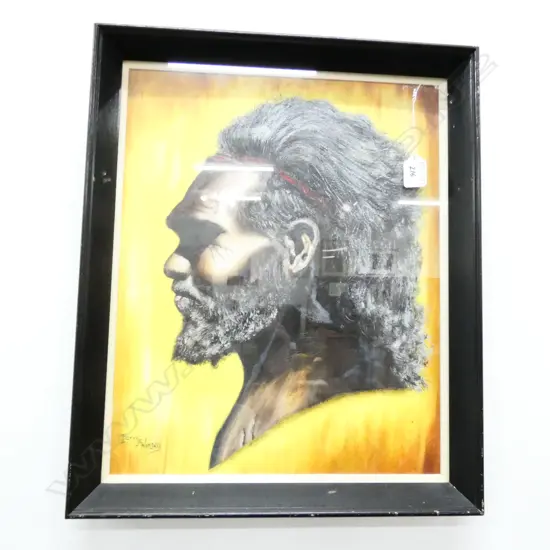 PETER J WATLING OIL OF AN ABORIGINAL MAN H 485