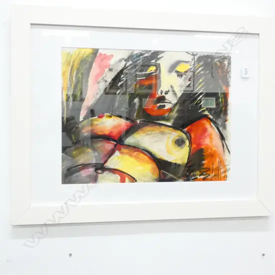 LUCI HARRISON MIXED MEDIA NUDE ON PAPER