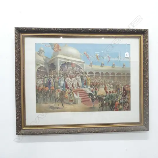 FRAMED COLOUR LITHO IMPERIAL DELHI 710 X 920 MM