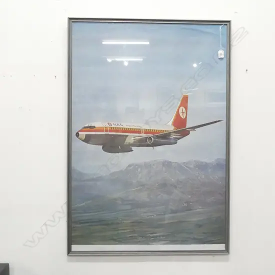 A N.A.C AIRLINE POSTER WINGS OF THE NATION H 1050 MM