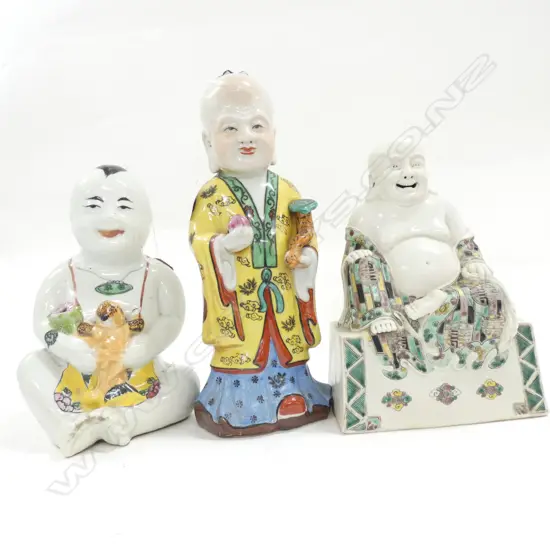 3 ORIENTAL FIGURES H. 310MM