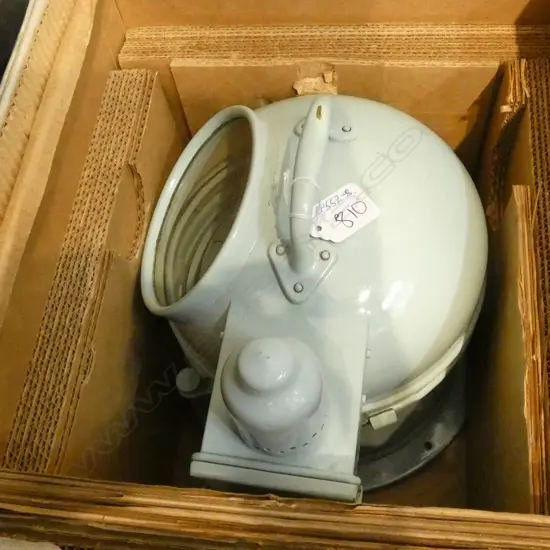 BOXED AS NEW SHIPS BINACLE COMPASS PAINTED BRASS...