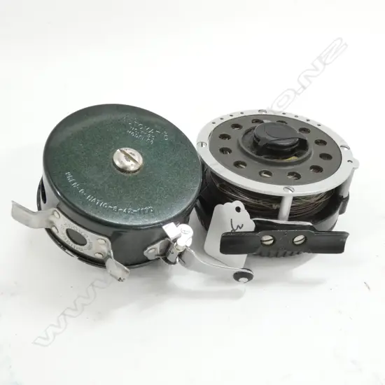 2 AUTOMATIC FLY REELS SOUTHBEND EG1190+G/MITCHILL 710