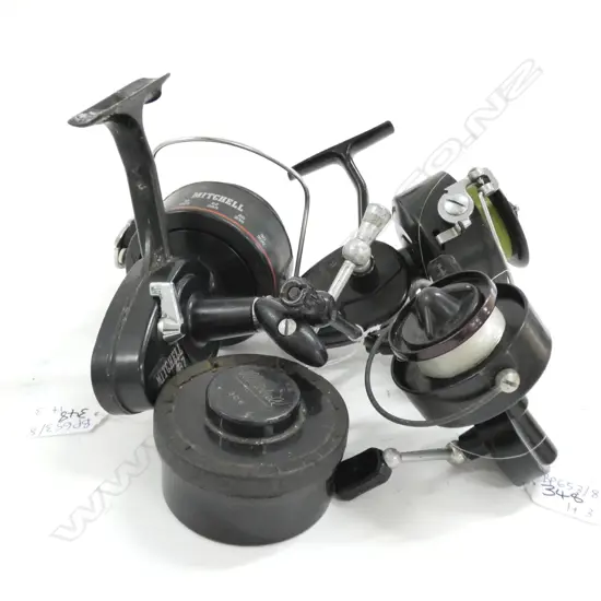 3 MITCHELL FISHING REELS + SPARE 