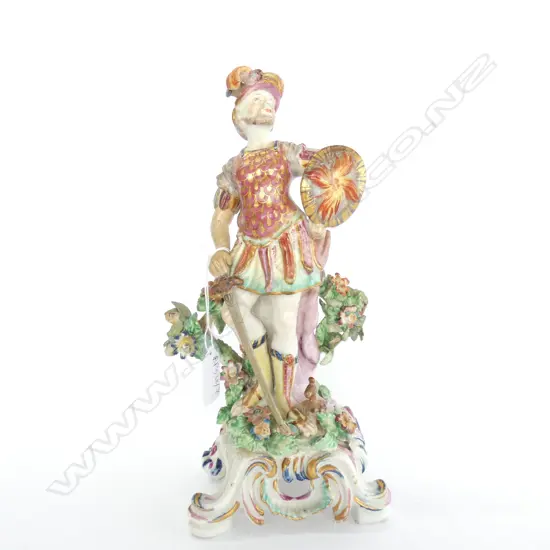 18thC PORCELAIN FIGURE OLD REPAIRS H. 285MM