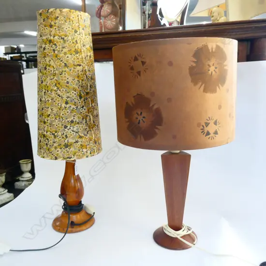 SOVEREIGN NATIVE TIMBERS TABLE LAMP & ANOTHER
