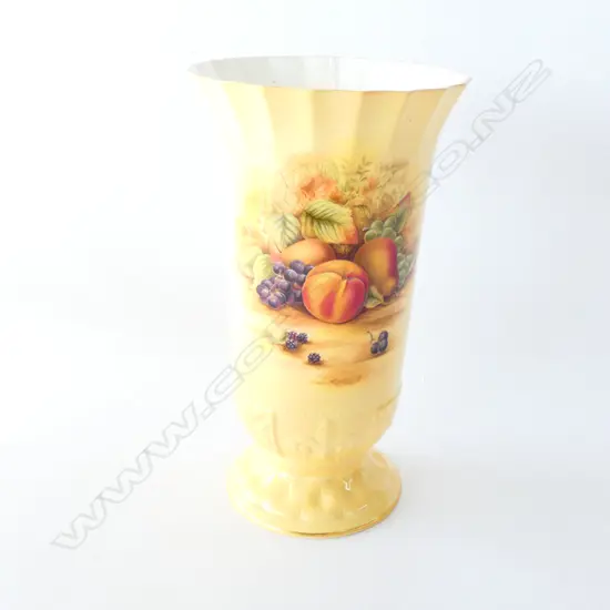 AYNSLEY ORCHARD GOLD LE 250MM VASE --2003